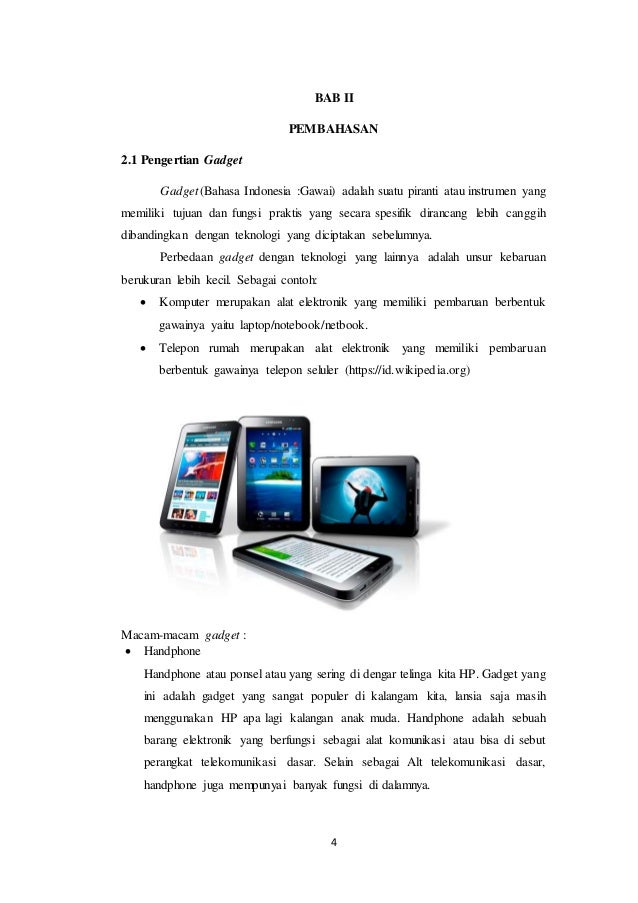Skripsi Pengaruh Gadget Terhadap Perkembangan Anak Usia Dini - Kumpulan