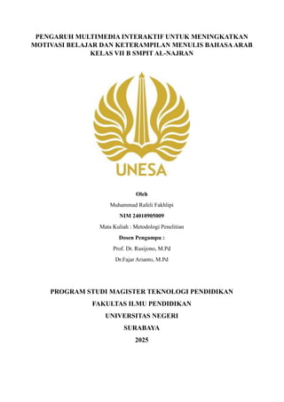 Tesis Contoh Bab 1 2 3 Tesis S2 Magister Terbaru Pdf