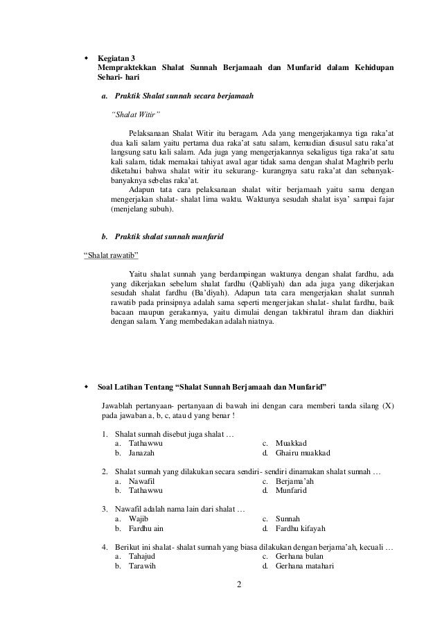 Kumpulan Pertanyaan Tentang Shalat Sunnah Pencari