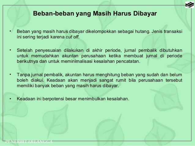 Materi Akuntansi : Prosedur Akhir Periode Perusahaan Jasa