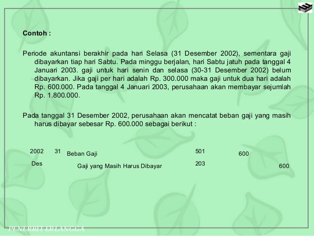 Materi Akuntansi : Prosedur Akhir Periode Perusahaan Jasa