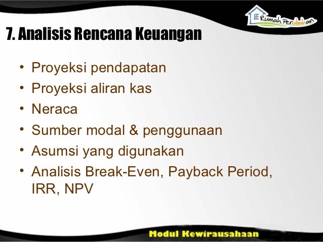 Bab 13 rencana bisnis