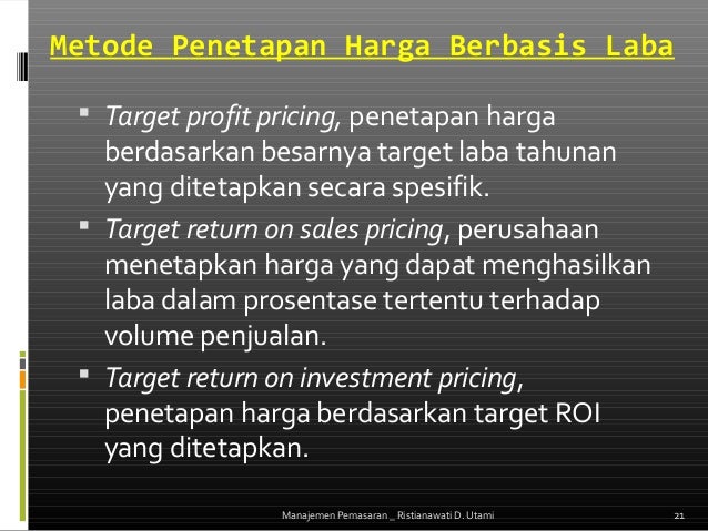 strategi penetapan harga Strategi penetapan harga geografik dengan penjual menanggung semua atau sebagian ongkos kirim sebenarnya agar memperoleh bisnis yang diinginkan. strategi penetapan harga Strategi penetapan harga geografik dengan penjual menanggung semua atau sebagian ongkos kirim sebenarnya agar memperoleh bisnis yang diinginkan.