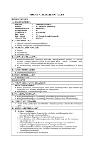 Bab 15 matematetika modul ajar kelas 1 sd | DOCX