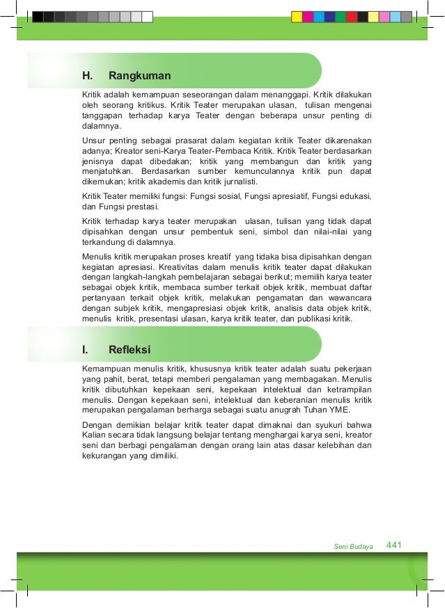 adalah simbol teater Budaya 16 Bab Seni X Kelas