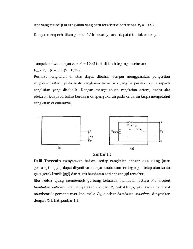 rangkaian thevenin rangkaian thevenin