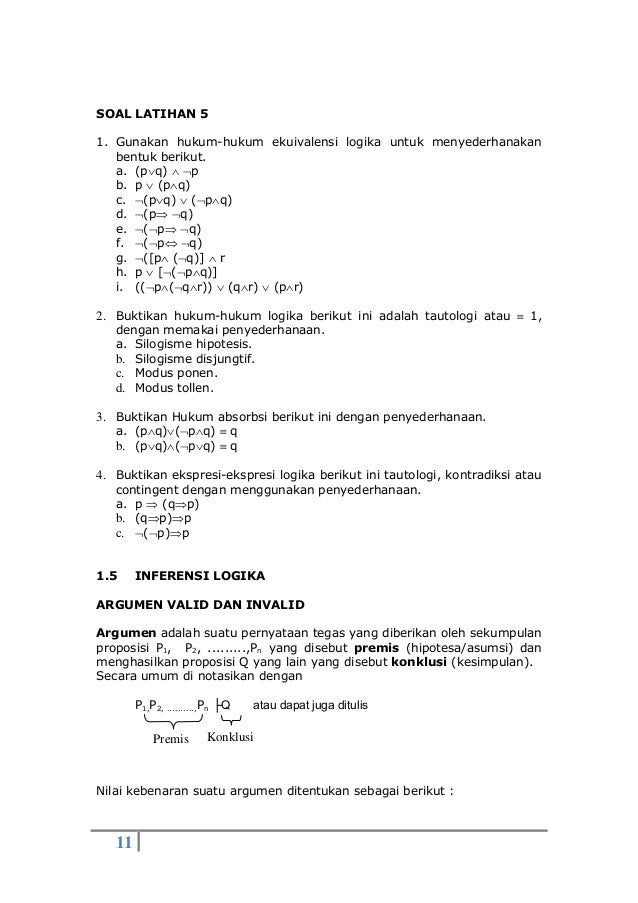 Bab 1 Dasar Dasar Logika Ta 2019