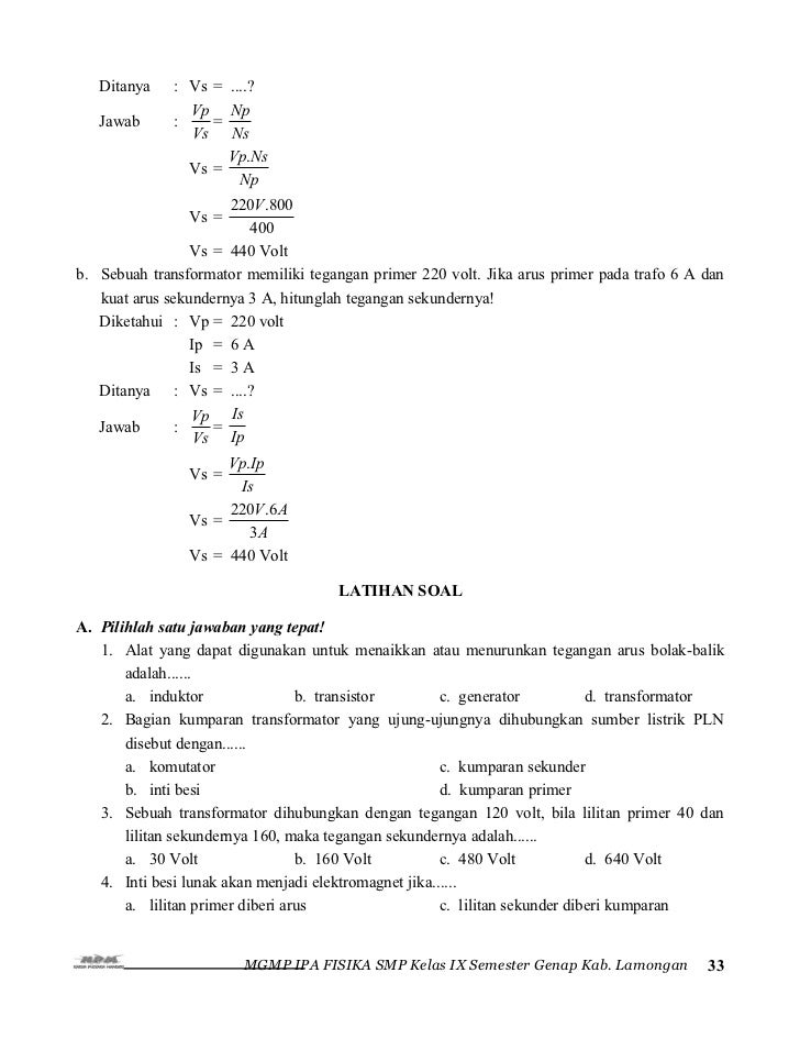 Soal Kemagnetan Kelas 9 Smp – Hal