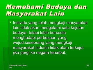 MMeemmaahhaammii BBuuddaayyaa ddaann 
MMaassyyaarraakkaatt LLaaiinn 
 IInnddiivviidduu yyaanngg tteellaahh mmeennggkkaajjii mmaassyyaarraakkaatt 
KKoonnsseepp--kkoonnsseepp AAssaass 
HHEE 
4422 
llaaiinn ttiiddaakk aakkaann mmeennggaallaammii ssaattuu kkeejjuuttaann 
bbuuddaayyaa,, tteettaappii lleebbiihh bbeerrsseeddiiaa 
mmeenngghhaaddaappii ppeerrbbeezzaaaann yyaanngg 
wwuujjuudd..sseesseeoorraanngg yyaanngg mmeennggkkaajjii 
mmaassyyaarraakkaatt iinndduussttrrii ttiiddaakk aakkaann tteerrkkeejjuutt 
jjiikkaa ppeerrggii kkee nneeggaarraa tteerrsseebbuutt.. 
 