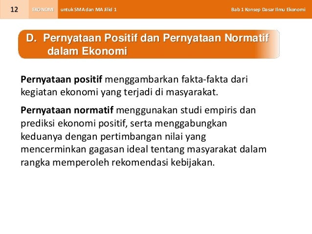 Bab 1 Konsep Dasar Ilmu Ekonomi