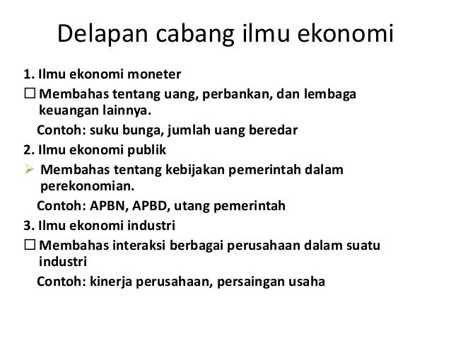 Konsep Dasar Ilmu Ekonomi