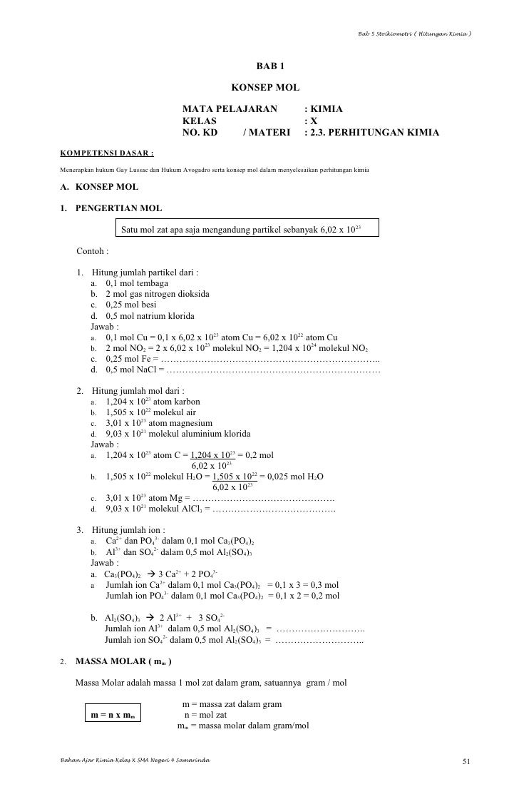 Bab 1 Konsep Mol