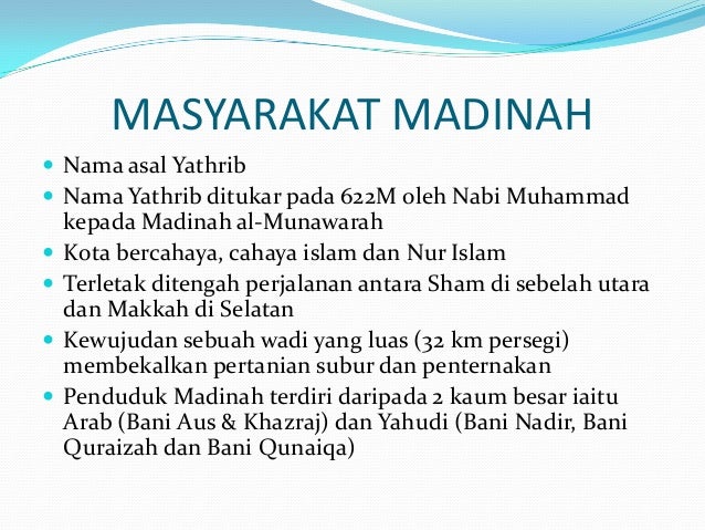 Yahudi Menumpang Di Bumi Madinah Utusan Digital