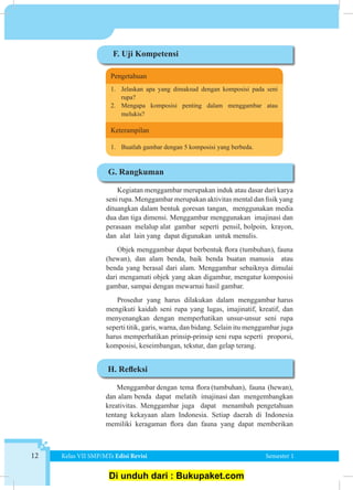 Bab 1 menggambar flora, fauna, dan alam benda | PDF