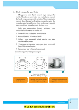 Bab 1 menggambar flora, fauna, dan alam benda | PDF