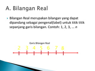 Bab 1 operasi bilangan real | PPTX