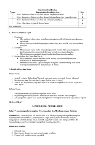 MODUL AJAR BAHASA INDONESIA BAB 1 PEKAN KE 1 KURIKULUM MERDEKA | PDF