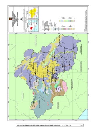 BANTEK PELAKSANAAN PENATAAN RUANG KABUPATEN MUSI RAWAS TAHUN 2008 | H A L A M A N I - 17 
 
