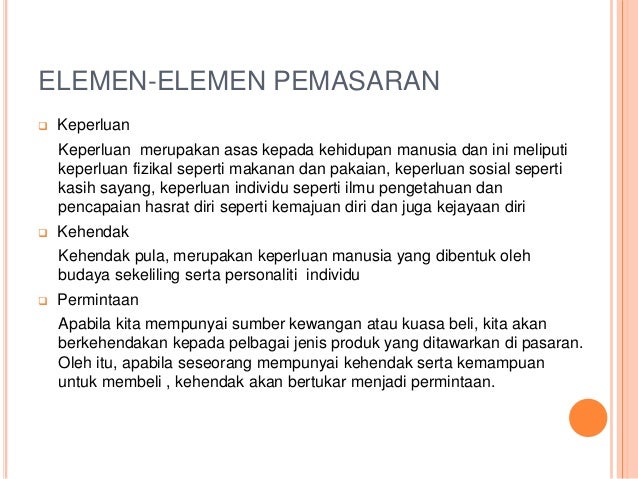 Bab 1 Pengenalan Kepada Pemasaran