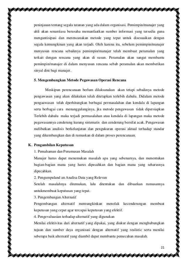 Makalah Managemen Tentang Perencanaan Planning