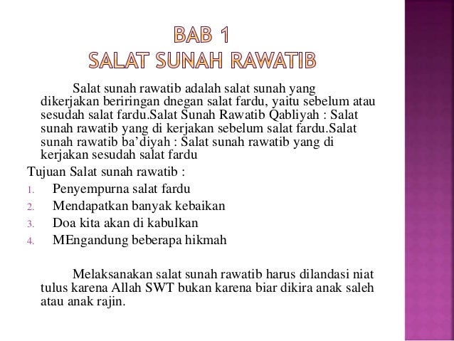Bab 1 Salat Rawatib