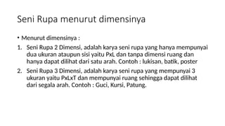 BAB 1 Seni Rupa pelajaran seni budaya kelas x | PPTX