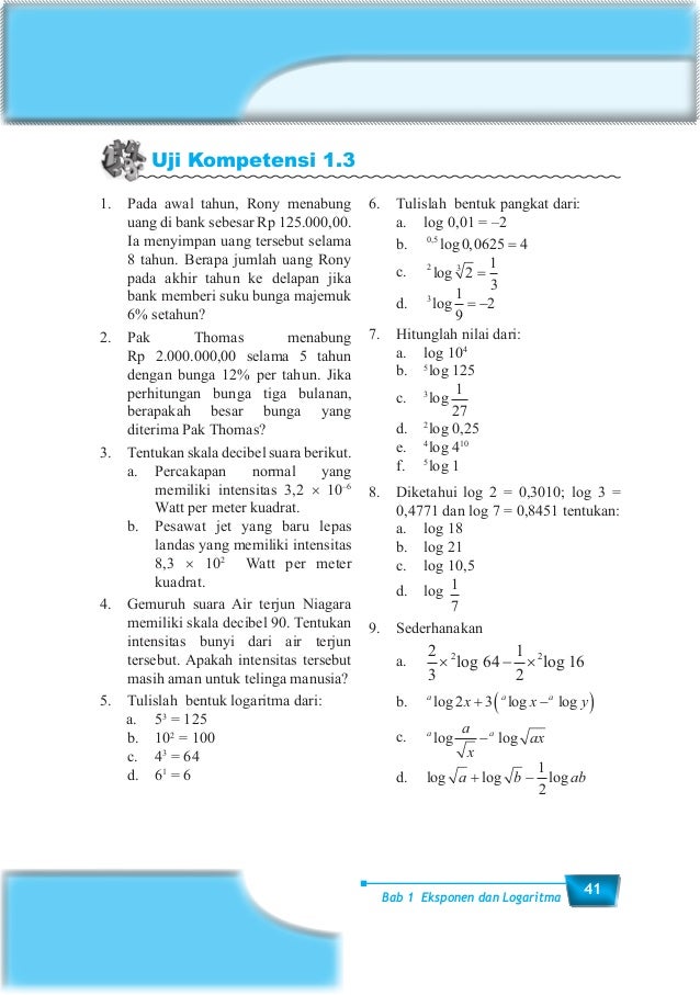 Buku Siswa Matematika Kurikulum 2013 Bab 1