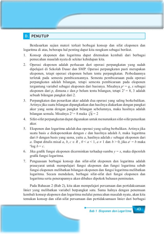 BUKU SISWA MATEMATIKA KURIKULUM 2013 BAB 1