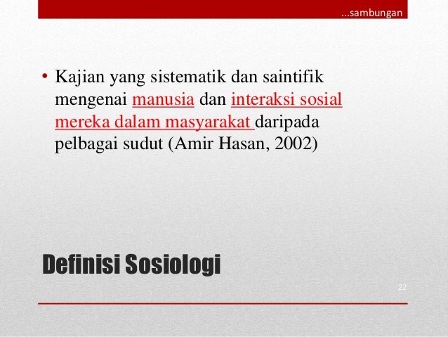Bab 1 Sosiologi Dan Pembelajaran