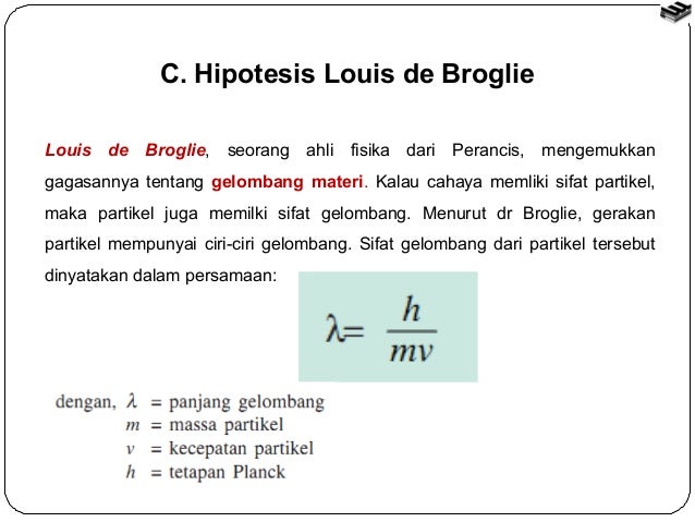 Hasil gambar untuk teori atom louis de broglie