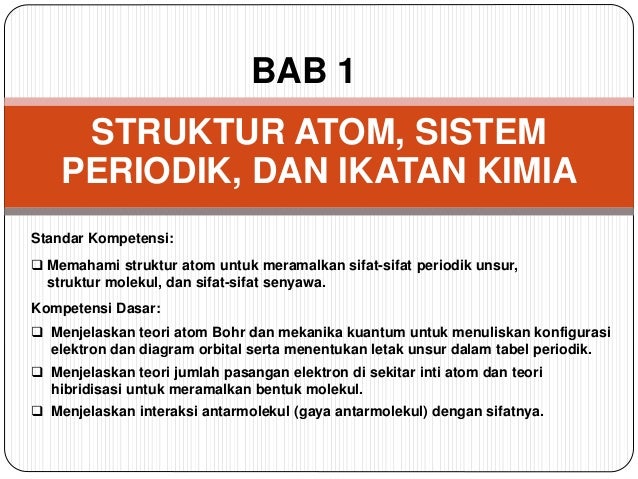 Struktur atom dan sistem periodik unsur ppt