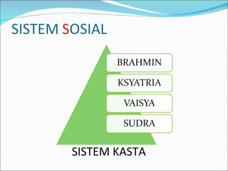 SISTEM KASTA  