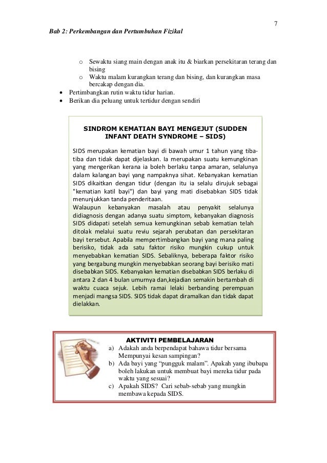 Bab 2 Perkembangan Fizikal