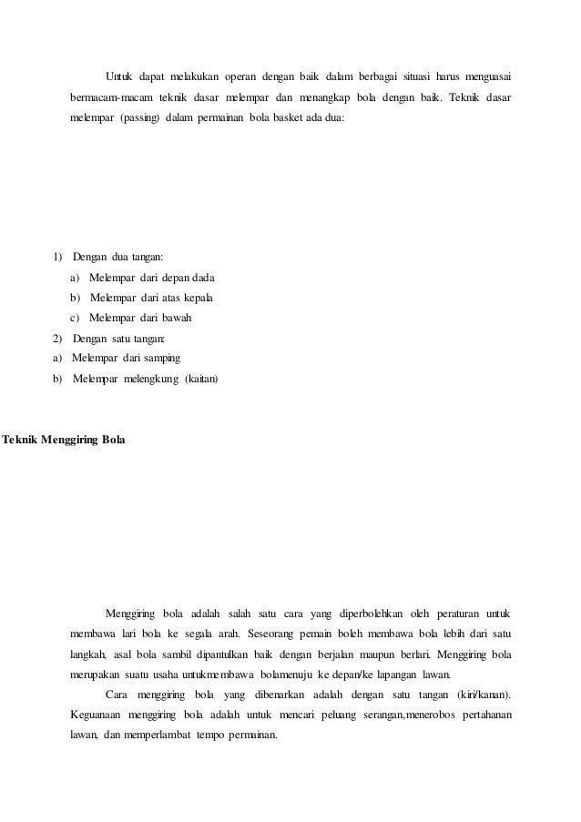 Komposisi Dan Registrasi Pemain Bola Basket Untuk Satu