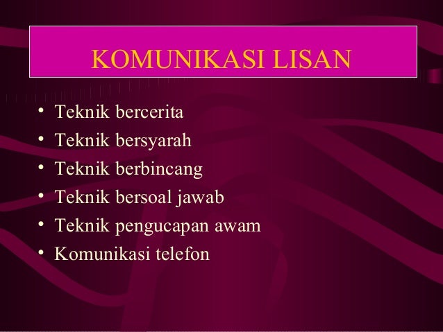 Bahasa dalam Komunikasi