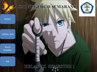 Materi
Latihan Soal
Kunci
Jawaban
Exit
 