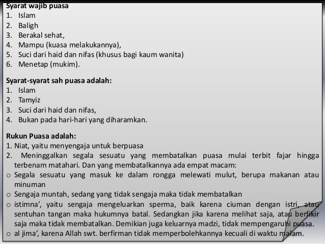 Materi Fiqih Puasa