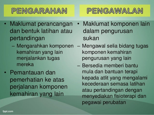 Bab 2 Pengurusan Sukan