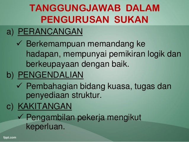 Bab 2 Pengurusan Sukan