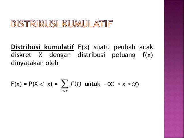 Bab2 Peubah Acak Dan Distribusi Peluang