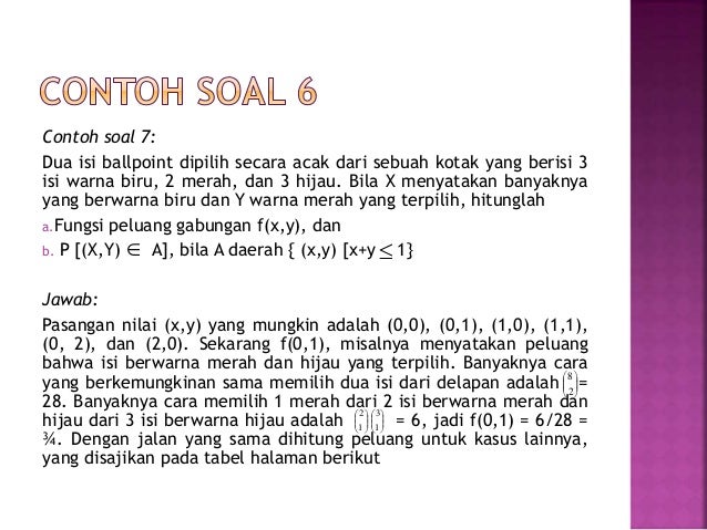 √ Contoh Soal Peluang Bersyarat Dan Pembahasannya Pdf