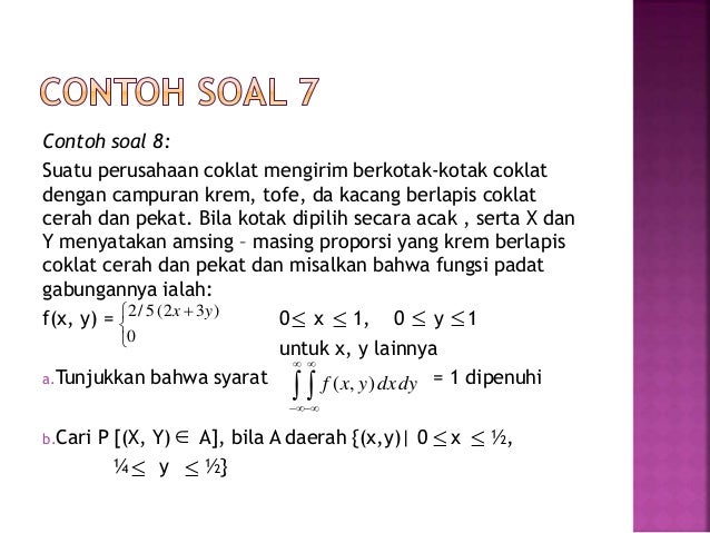 14++ Contoh Soal Distribusi Peluang Gabungan Kumpulan 14++ Contoh Soal Distribusi Peluang Gabungan Kumpulan