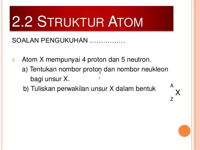 Bab 2 struktur atom