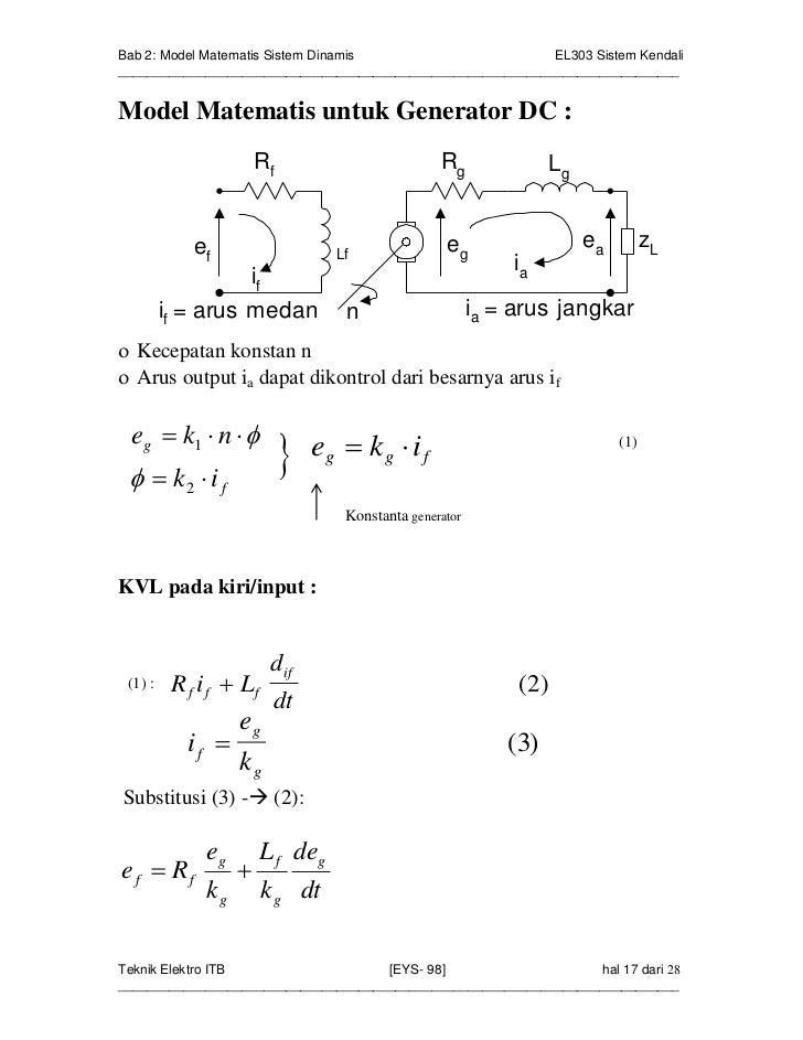 Bab2 1 model matematis sistem dinamis