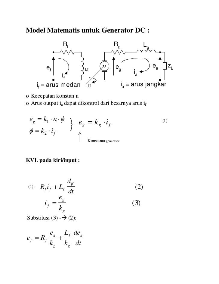Contoh Soal Dan Contoh Pidato Lengkap Gambar Rangkaian Generator Dc