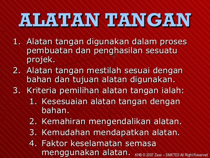 Khb Ting 1 Bab 2 3 Alatan Tangan Dan Mesin