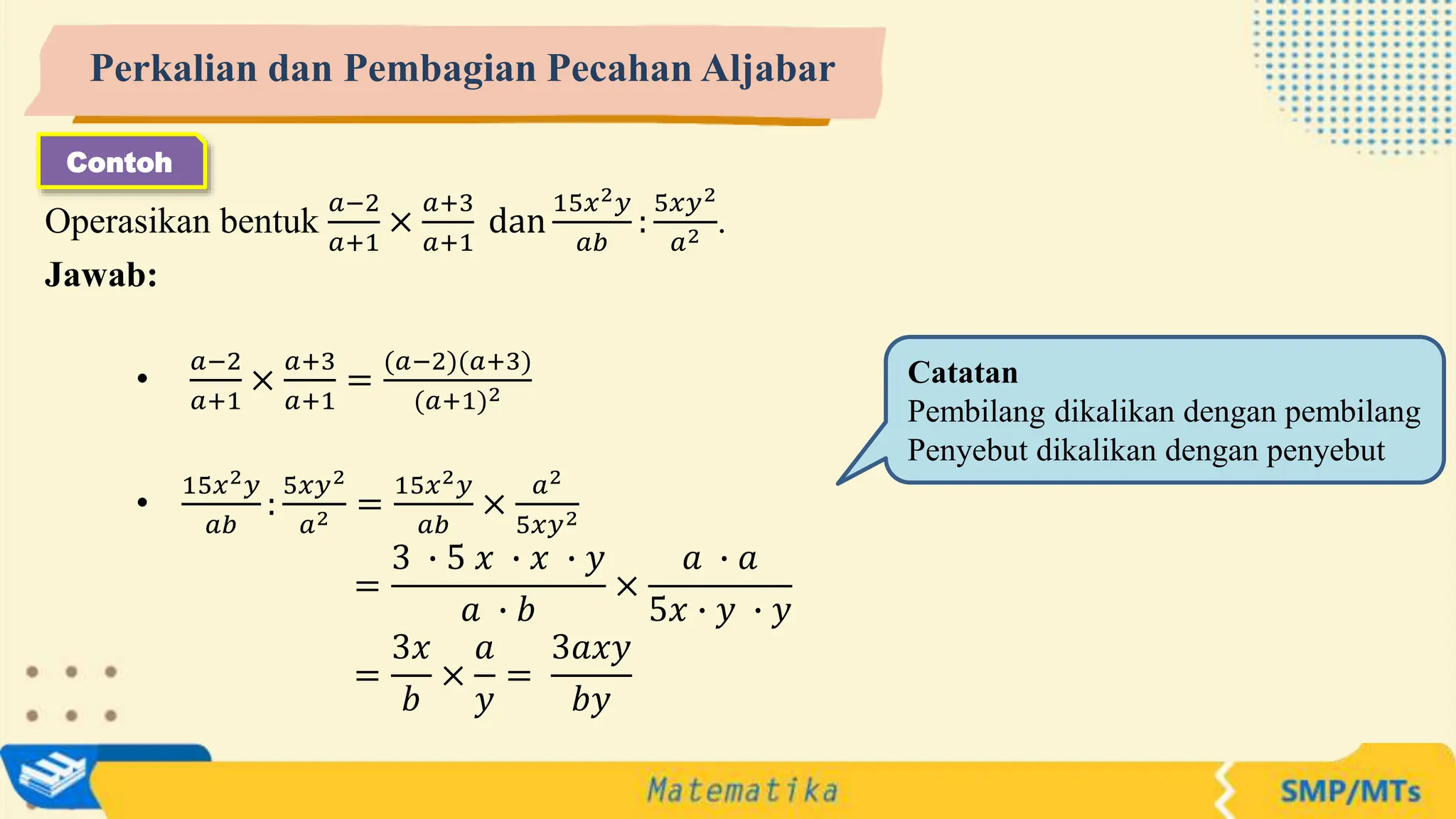 PPT materi matematika aljabar untuk presentasi | PPTX