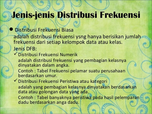 Bab 2 distribusi frekuensi