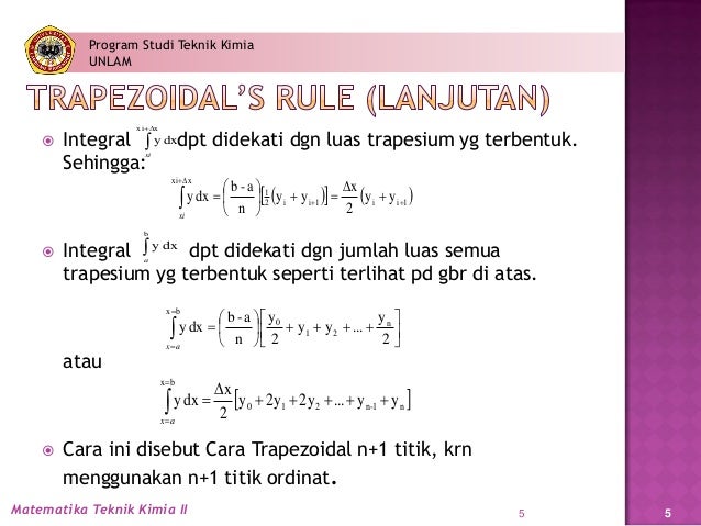 Bab 2 Integrasi Numerik 1