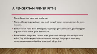 SENI RUPA UNIT 2 MENGGAMBAR PRINSIP RITME DAN POLA DALAM KARYA SENI ...